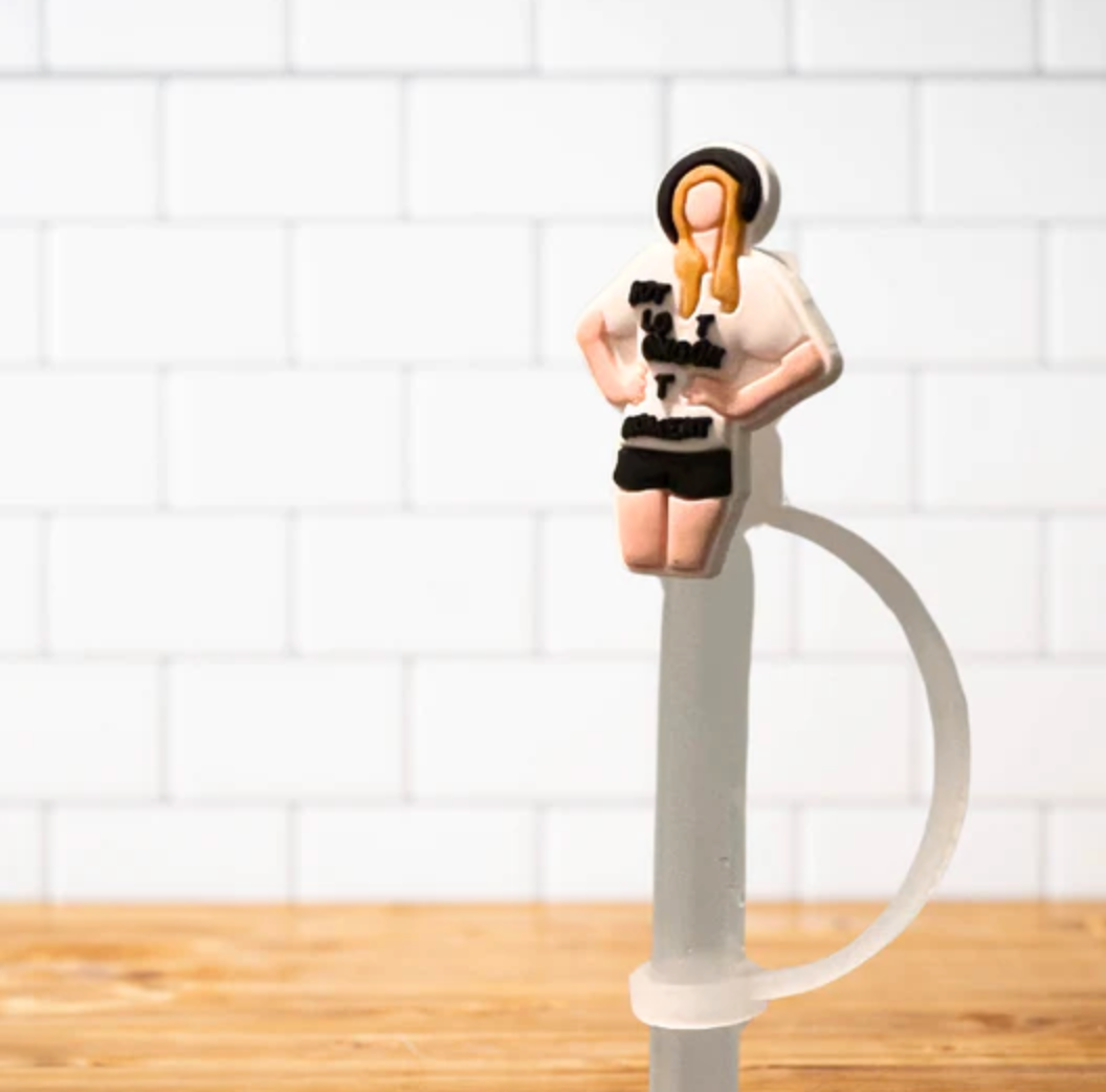 Silicone Straw Topper- Taylor Swift Not a Lot Going On At the Moment