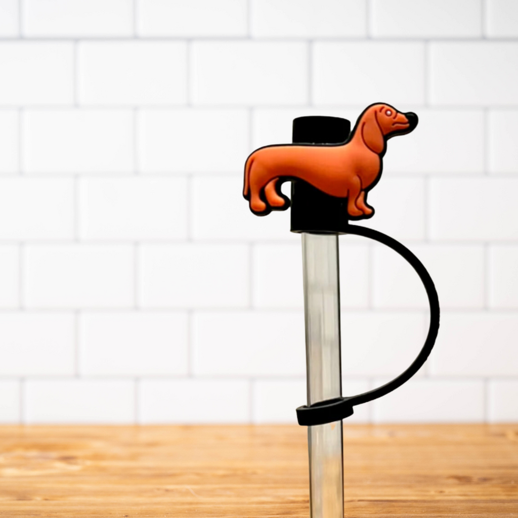 Silicone Straw Topper- Weiner Dog – Buffalovely