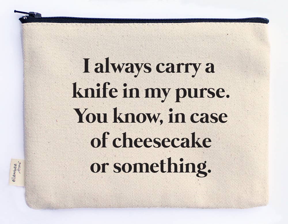 Cheesecake Knife In Purse Zipper Pouch
