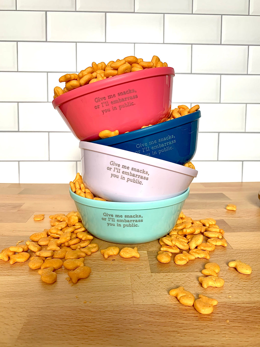 Give Me Snacks or I Embarrass You in Public Snack Bowl