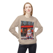 Santa with a Hoagie at Jim's Steakout Unisex Cozy Crewneck Sweatshirt