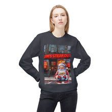 Santa with a Hoagie at Jim's Steakout Unisex Cozy Crewneck Sweatshirt