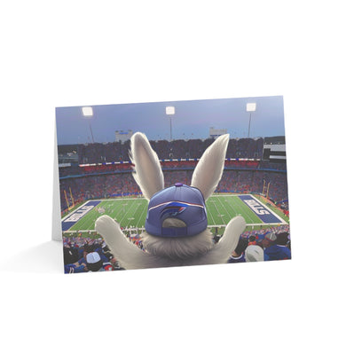 Easter Bunny at a Bills Game Buffalo Easter Greeting Card