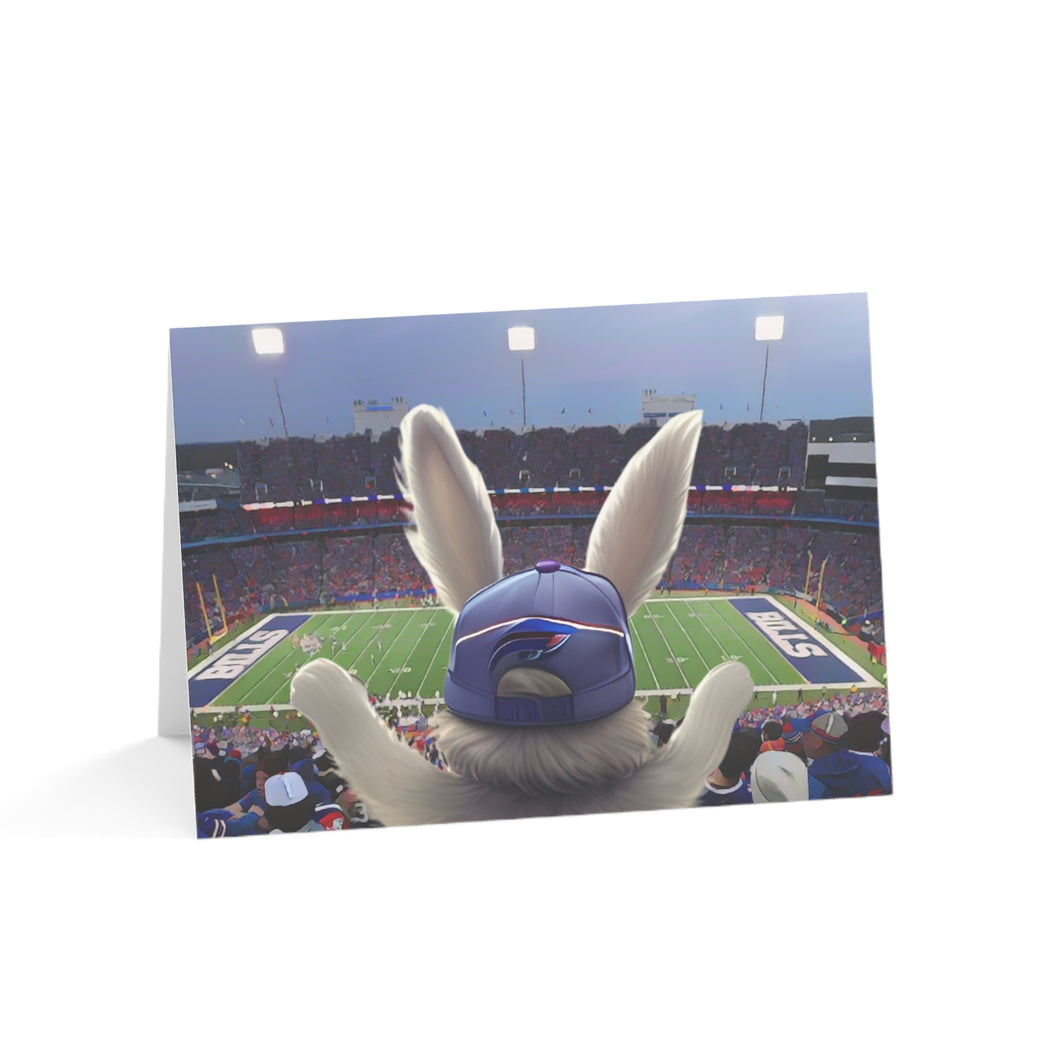 Easter Bunny at a Bills Game Buffalo Easter Greeting Card