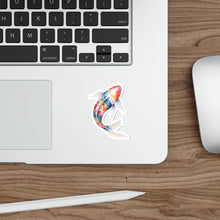 Rainbow Koi Fish Waterproof Sticker