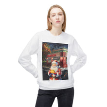 Santa at Mighty Taco Cozy Unisex Christmas Crewneck Sweatshirt