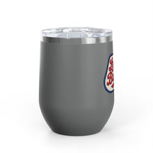 Buffalo Bills Stitched Patch Look Wine Tumbler 12oz Insulated Travel Cup for Wine Lovers, Buffalonians, Bills Fans and Bills Mafia