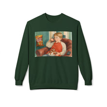 Eating Junk and Watching Rubbish Cozy Unisex Christmas Crewneck Sweatshirt