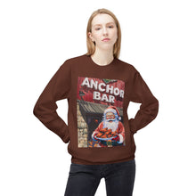 Santa with Wings at Anchor Bar Unisex Cozy Crewneck Sweatshirt