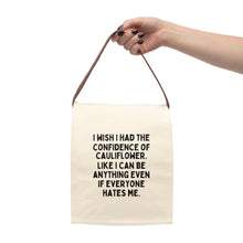 I Wish I Had Cauliflower Confidence Canvas Lunch Bag With Strap