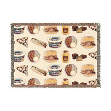 Cozy Buffalo Foodie Woven Fringe Blanket – Perfect for Home Decor & Gift Giving to Buffalo Lovers and Passionate Buffalonians