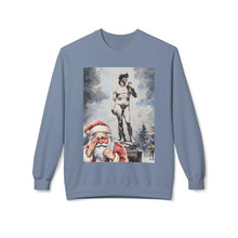 Santa Feeling Bashful with David Cozy Unisex Christmas Crewneck Sweatshirt