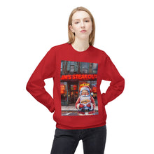 Santa with a Hoagie at Jim's Steakout Unisex Cozy Crewneck Sweatshirt