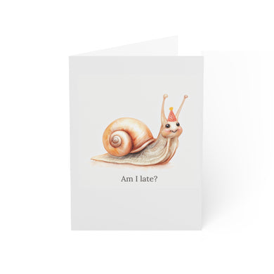 Am I Late? Belated Birthday Greeting Card