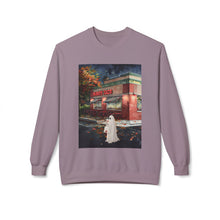 Mighty Taco Buffalo Ghost Crewneck Sweatshirt, Cozy Fall Fashion, Halloween Apparel, Spooky Gift, Unisex Casual Wear
