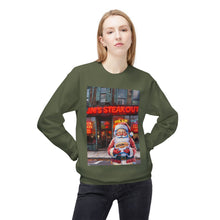 Santa with a Hoagie at Jim's Steakout Unisex Cozy Crewneck Sweatshirt