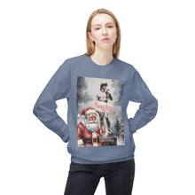 Santa Calling David Naughty Cozy Unisex Christmas Crewneck Sweatshirt