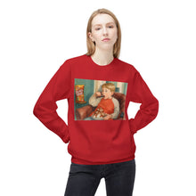 Eating Junk and Watching Rubbish Cozy Unisex Christmas Crewneck Sweatshirt