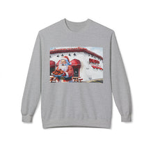 Santa Getting Wings at Duff's Cozy Unisex Christmas Crewneck Sweatshirt