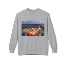 Santa at the Bills Game Cozy Unisex Christmas Crewneck Sweatshirt