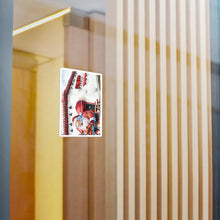 Santa with Wings at Duff's Waterproof Sticker