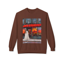 Jim's Steakout Buffalo Ghost Crewneck Sweatshirt, Cozy Fall Fashion, Halloween Apparel, Spooky Gift, Unisex Casual Wear