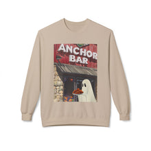 Anchor Bar Buffalo Ghost Crewneck Sweatshirt, Cozy Fall Fashion, Halloween Apparel, Spooky Gift, Unisex Casual Wear Chicken Wings