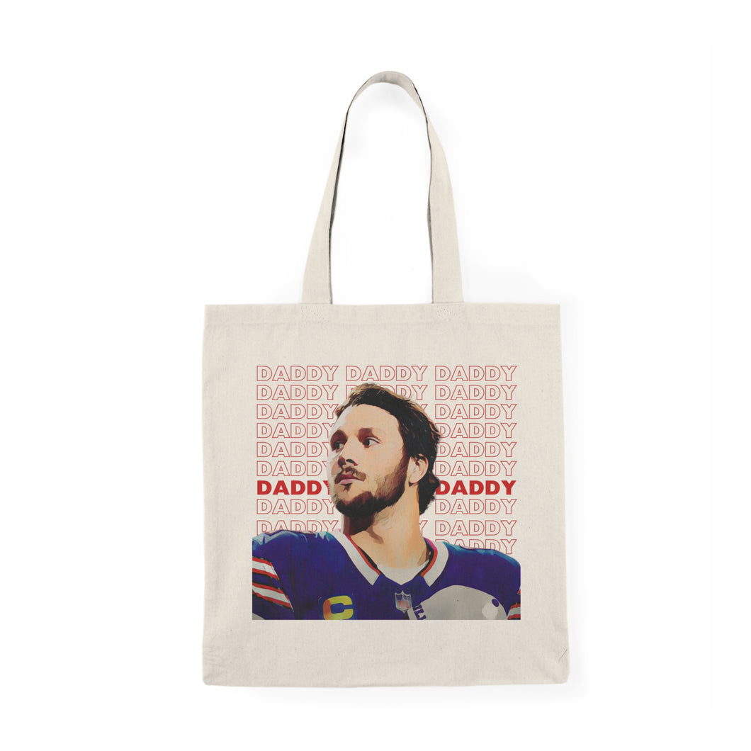Josh Allen Is Daddy Cotton Tote Bag