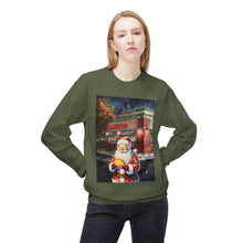 Santa at Mighty Taco Cozy Unisex Christmas Crewneck Sweatshirt