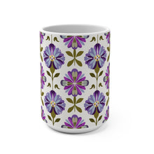 Retro Floral Mug 15oz