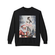 Santa Calling David Naughty Cozy Unisex Christmas Crewneck Sweatshirt