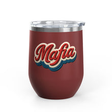 Buffalo Bills Mafia Stitched Patch Look Wine Tumbler 12oz Insulated Travel Cup