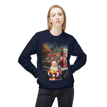 Santa at Mighty Taco Cozy Unisex Christmas Crewneck Sweatshirt