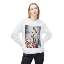 Santa Feeling Bashful with David Cozy Unisex Christmas Crewneck Sweatshirt