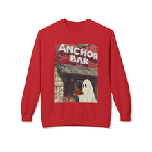 Anchor Bar Buffalo Ghost Crewneck Sweatshirt, Cozy Fall Fashion, Halloween Apparel, Spooky Gift, Unisex Casual Wear Chicken Wings