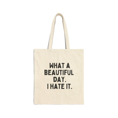 What a Beautiful Day Cotton Canvas Tote Bag