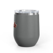 Buffalo Stitched Patch Look Wine Tumbler 12oz Insulated Travel Cup