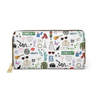 Taylor Swift Eras Pattern Zipper Wallet