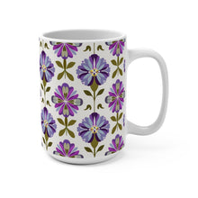 Retro Floral Mug 15oz