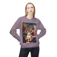 Santa at Mighty Taco Cozy Unisex Christmas Crewneck Sweatshirt