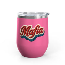 Buffalo Bills Mafia Stitched Patch Look Wine Tumbler 12oz Insulated Travel Cup