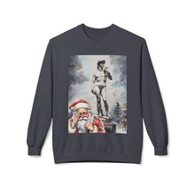 Santa Feeling Bashful with David Cozy Unisex Christmas Crewneck Sweatshirt