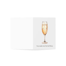 You Made Me Feel All Fizzy Champagne Greeting Card
