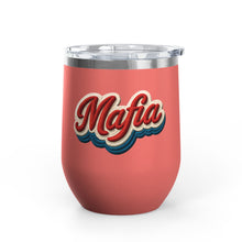 Buffalo Bills Mafia Stitched Patch Look Wine Tumbler 12oz Insulated Travel Cup