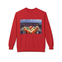 Santa at the Bills Game Cozy Unisex Christmas Crewneck Sweatshirt