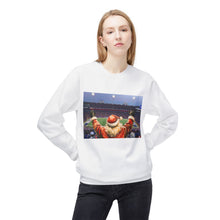 Santa at the Bills Game Cozy Unisex Christmas Crewneck Sweatshirt