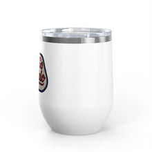 Buffalo Bills Stitched Patch Look Wine Tumbler 12oz Insulated Travel Cup for Wine Lovers, Buffalonians, Bills Fans and Bills Mafia