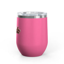 Buffalo Stitched Patch Look Wine Tumbler 12oz Insulated Travel Cup