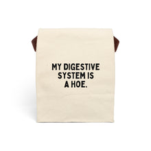 My Digestive System is a Hoe Canvas Lunch Bag With Strap