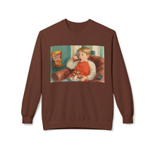 Eating Junk and Watching Rubbish Cozy Unisex Christmas Crewneck Sweatshirt
